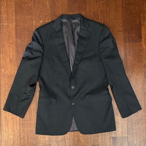 Brooks Brothers Charcoal Gray 100% Wool Blazer, Size 38R - Picture 1 of 16